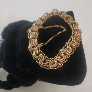 Vintage Signed A.C. 12k GF Charm Bracelet